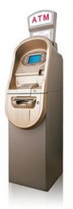 a Hyosung NH1500 machine, beige, with ovoid framing.